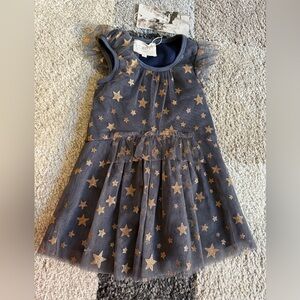 Hannah Banana Glitter Star Dress- NWT- 2T